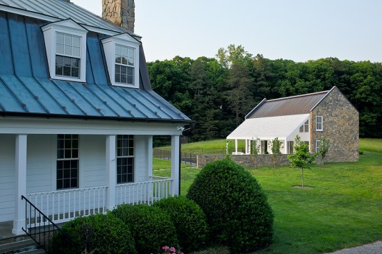 Main house and guesthouse in the background