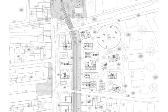 Plan view along Route de Toulouse.