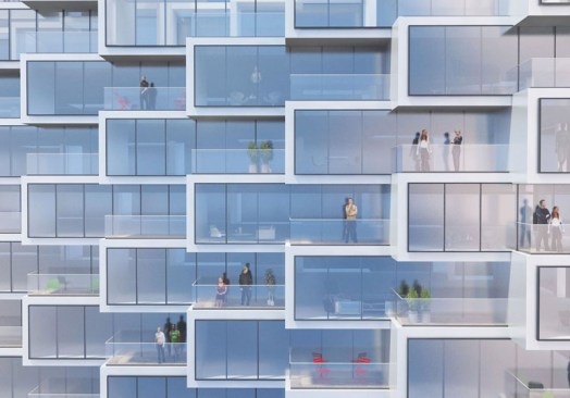 Apartment / condo balconies.