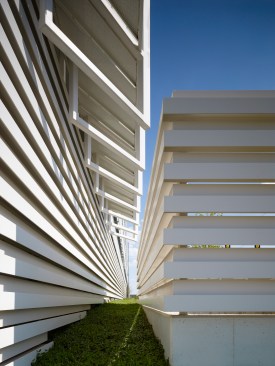 Brise Soleil detail at Car Park 1 West elevation