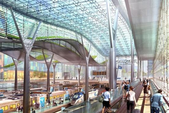 This+interior+view+of+the+station+shows+the+reconstructed+track+and+platforms+at+the+main+level.+Amtrak%27s+master+plan+revitalizes+the+historic+station%2c+triples+passenger+capacity%2c+doubles+the+number+of+trains+the+station+can+handle%2c+and+improves+the+quality+of+the+passenger+experience.