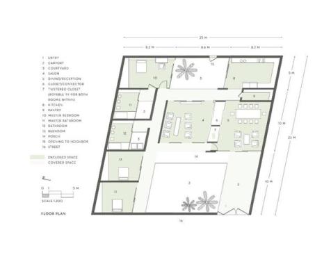 The floor plan. 