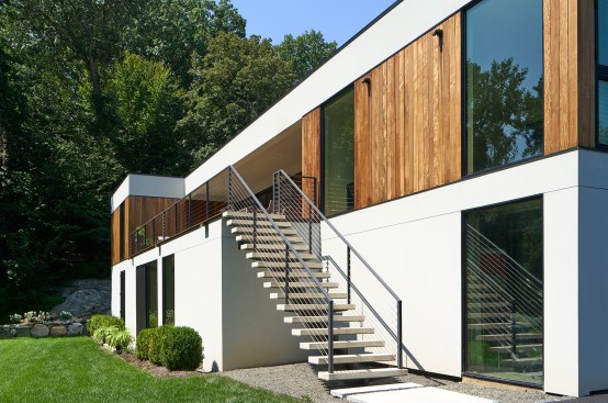 Rear stairs