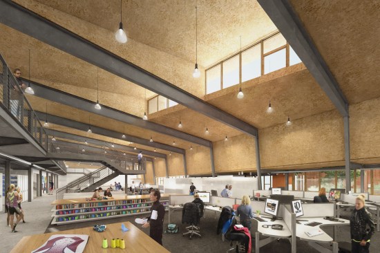 Interior workspaces. 