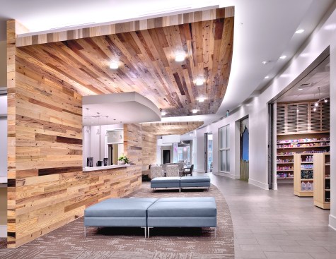 Main street fosters both loud and soft spaces, includes areas for laptop work or internet and gaming areas, includes a beverage station as well as smaller children play areas.  