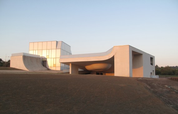 A view of the museum from the shore side.