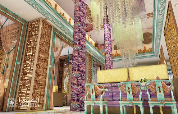 Indian restaurant interior decor details