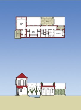The project in section.