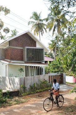 Front facade and approach road