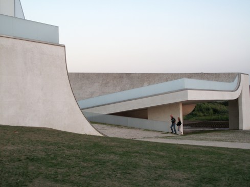 Visitors can walk onto the roof and enjoy views of the ocean.
