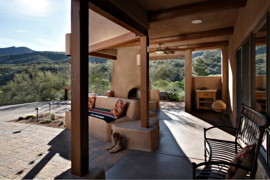 View of property from front porch of Casita.