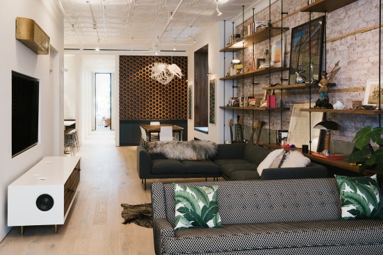 raad-designed stereo credenza on the left
