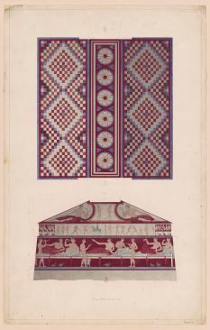 Henri Labrouste, Etruscan tomb, known as delle Bighe, Corneto, 1829.