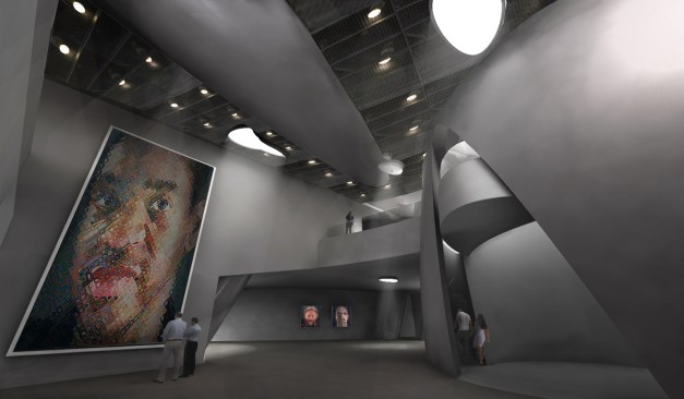 Longitudinal Section Through SW Entrance to Urban Lobby and Main Entrance