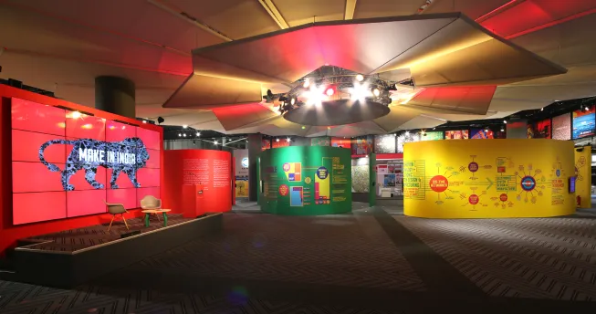 he pavilion positioned the nation between our immediate and extended environments expressing the diversity and depth of Indian culture through symbolism that is a part of the  Indian Identity