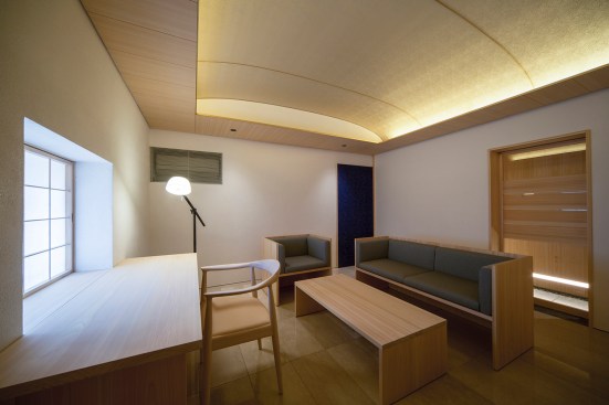 Study desk and sofas of the living room