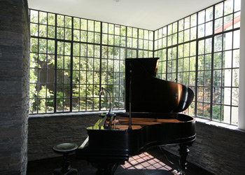 Smith Residence, Malibu, Piano room