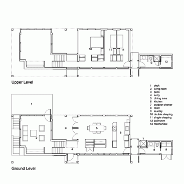 Upper and Ground Level Plans