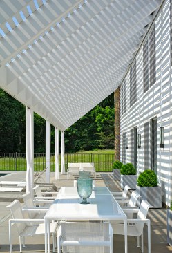 Patio view of guesthouse