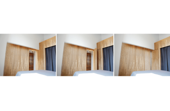 Concealed bedroom door