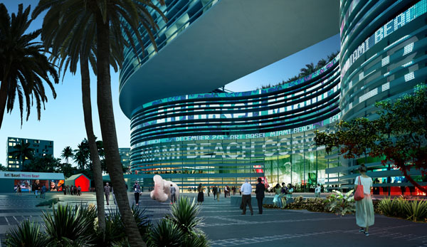 Convention Center entry.