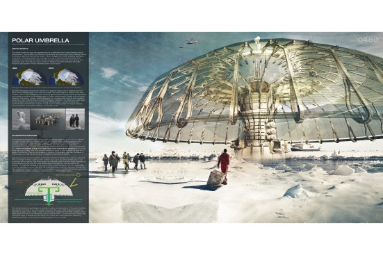 Polar Umbrella, First Place eVolo Skyscraper Competition 2013.