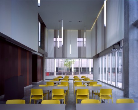 A multipurpose room with abundant natural light.