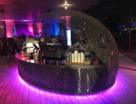 Cucuyo during evening event at the Pérez Art Museum Miami