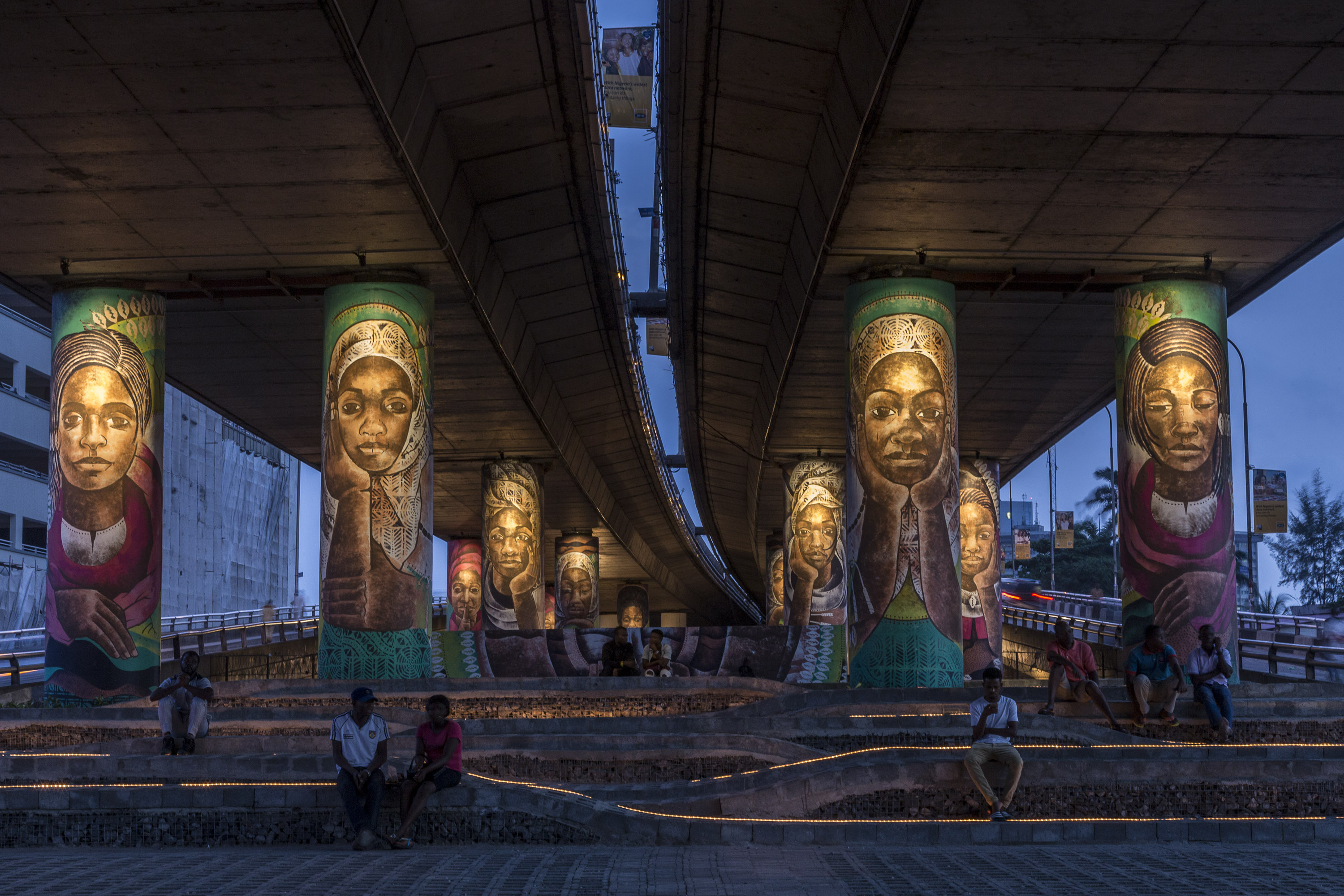 Falomo Under the Bridge in Falomo, Lagos, by Papa Omotayo