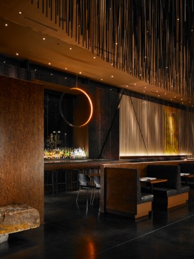 Lobby entry view toward bar