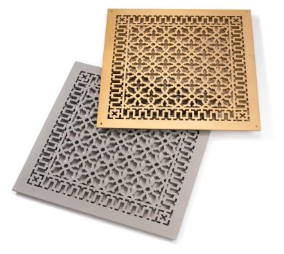 Decker turns to The Reggio Register Co. when she wants a traditional grill to blend in with the firm’s work. “They carry both historically appropriate as well as clean-lined grills for modern applications in a host of finishes,” she says. Grilles can be produced from wood, aluminum, and come in a variety of sizes. The Reggio Register Co., 800.880.3090; www.reggioregister.com.