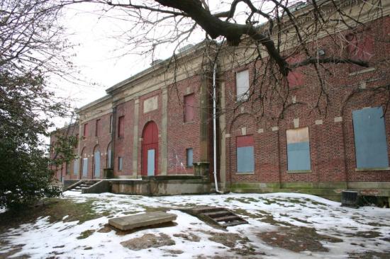 Rear facade before restoration