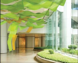 The Shapes line from 3form is a toolkit of pre-designed and fully configurable resin panels featuring compound, undulating curves, peaks and valleys. The panels, which are available in continuous pattern, sculptural form and twist, provide distinctive aesthetic options. Shapes can be edge-matched for more intimate installations. (800) 726-0126 / www.3-form.com CIRCLE NO. 87 or ecostructure.hotims.com