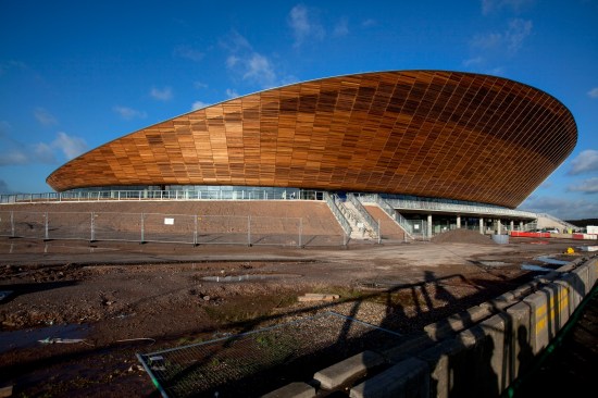 The Velodrome with site work not yet complete.
