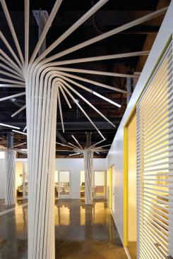 Column+%27trees%27+made+from+painted%2c+bent+pipes.