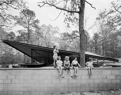 Catalano House, Raleigh N.C., by Eduardo Catalano. The architect's own house featuring a hyperbolic paraboloid roof and walls of glass.