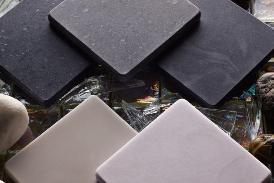Solidify yielded (counterclockwise from top left): mineral, stardust, deep sea, luna, and silver gray.