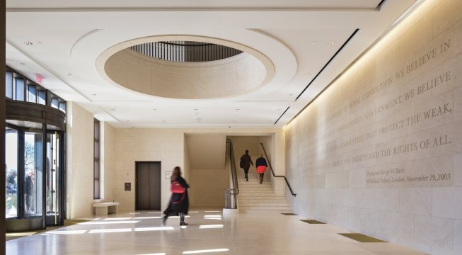 Lobby for the Institute.