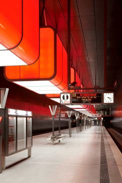 IALD Awards, Radiance Award  Project: HafenCity-University Subway Station, Hamburg, Germany  Lighting Designers:&nbsp;Pfarr&eacute; Lighting Design, Munich and D-Light Vision, Munich