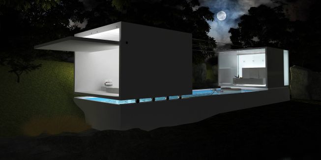 Full moon night view: Let the rain in, Look at the moon & stars while sleeping