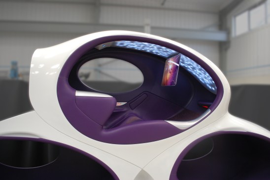 View into the top pod.