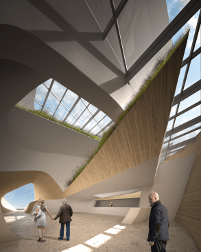 View of Atrium From North Entry