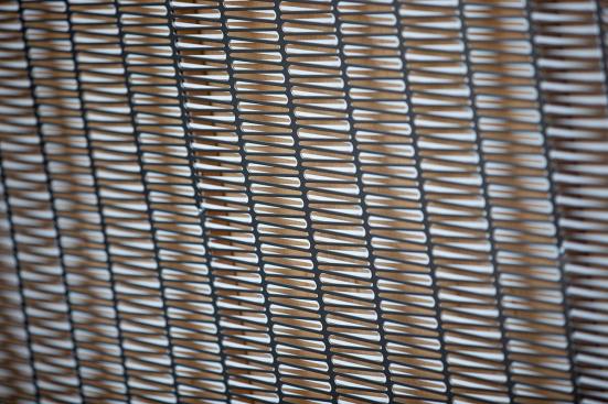 Stainless Steel, Seastone finish, Kente screen pattern at Kossen Equipment, Inc., Jackson, Mississippi