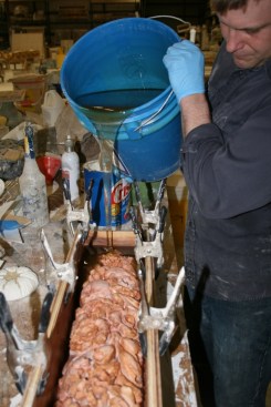 Making plaster mold for ballroom ceiling