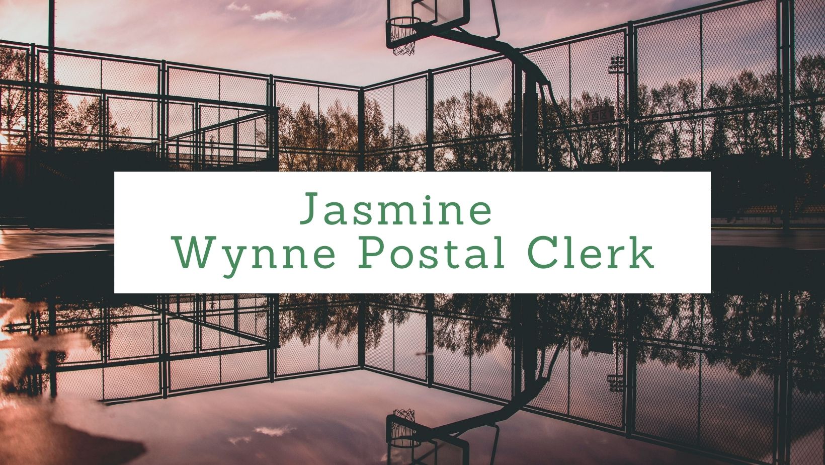 Jasmine Wynne Postal Clerk
