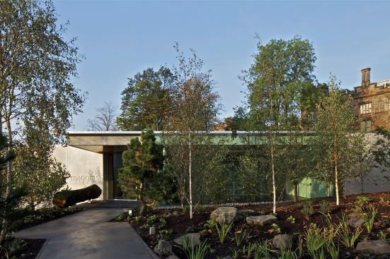 The lush, green setting offers patients peaceful views from every angle.
