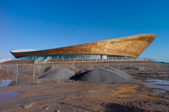 The Velodrome with site work not yet complete.