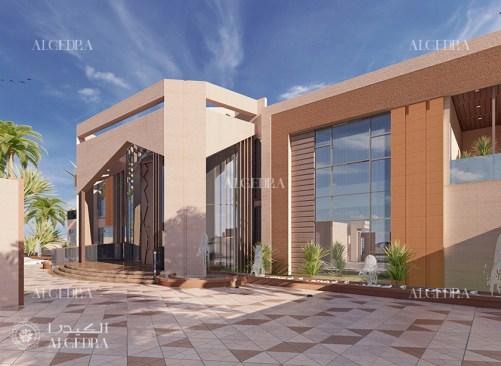 Modern villa exterior
