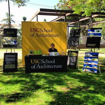 Construction information booth.