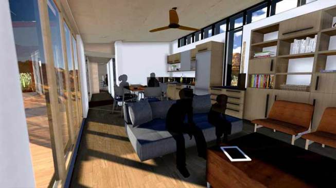 Living spaces.